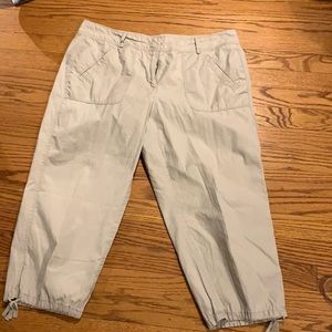 Khaki Capri Ann Taylor Loft